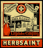 Herbsaint label
